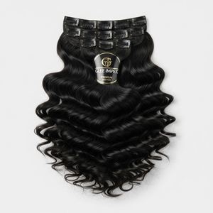 14 Inch <b>Indian</b> Virgin Remy Human Hair Ring-<b>X</b> Extensions | Machine Double Weft | All Colors | No Shedding | Natural Look | Fast | - Product Image 1