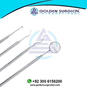 Kit d'outils dentaires manuels en acier inoxydable 4 pièces ensemble de grattoir à dents à usage personnel Instruments chirurgicaux pour dentistes - Product Image 3