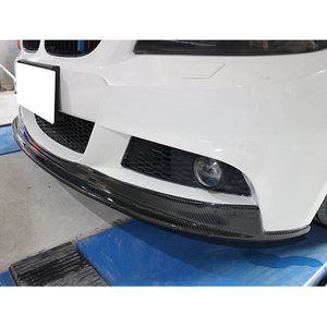 Nouveau pare-chocs avant en fibre de carbone de style Arkym, lèvre supplémentaire à visser pour 2009-2011 pour E90 LCI Série 3 berline/monospace, pack M-Sport - Product Image 2
