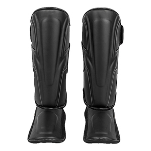Espinilleras Empeine Foot Pads MMA Kickboxing Guards Muay Thai Boxing Special Muay Thai Shin Pad Piel de vaca real Shin Guard - Product Image 3