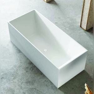 Baignoire autoportante en acrylique de luxe JBT01016AW CRUZ 170x80cm blanche, prix d'usine, achat en gros, livraison mondiale - Product Image 4