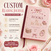 Carnet de lecture Coquette A5 personnalisé LABON, couverture rigide avec pages de commentaires et nœuds, idéal pour les amateurs de livres, cadeau OEM