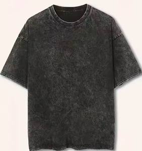 Épaule de goutte lavée à l'acide T-shirts pour hommes fabriqués au Pakistan Conception personnalisée Plusieurs couleurs Unique Party Wear quantité minimale de commande bas et qualité supérieure - Product Image 4