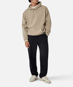 Sweat à capuche avec logo personnalisé de qualité supérieure pur coton vêtements de sport pour hommes super grand sweat à capuche unisexe confortable et doux sans doublure teint uni - Product Image 5