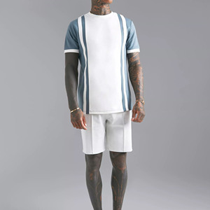 Mens Shirt Short Set Stretch Lightweight 100% Polyester Customized Logo Airy Flexible Comfort for Fitness Sessions Outdoor - Product Image 2