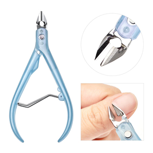 Curved Head Eyebrow <b>Scissors</b> Nail Cuticle Nipper <b>Makeup</b> Trimmer Dead Skin Remover Manicure <b>Scissors</b> Brow Nail Tool - Product Image 2