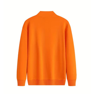 Suéter Deportivo Casual de Manga Larga con Media Cremallera para Hombre, Cuello Redondo, para Entrenamiento de Baloncesto, Estampado Sólido, para Corredores - Product Image 5