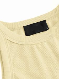 Nouvel arrivage de vêtements de sport pour femmes haut de course sans manches taille haute Leggings respirant léger coton Fitness entraînement avant - Product Image 4