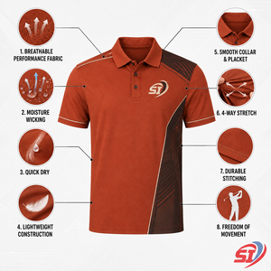 Camiseta Polo Deportiva Personalizada con Panel Vectorial, Proveedor de Ropa Deportiva Premium para Hombre - Product Image 4