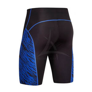 Cintura elástica alta para hombre, pantalones cortos de compresión de secado rápido para correr, fitness, entrenamiento de gimnasia - Product Image 4