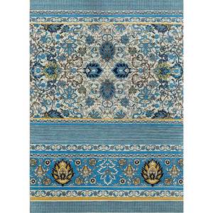 Alfombra de Lana Anudada a Mano con Diseño Floral de la India Occidental, Modelo Spr-7139, para Decoración de Sala de Estar o Pasillo Juvenil - Product Image 1