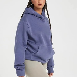 Sudaderas con capucha de gran tamaño para mujer de calidad superior con hombro caído, conjunto de 2 piezas, pantalones para correr, sudadera, decoración Vintage bordada - Product Image 2