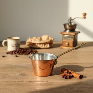 ชุดถ้วยตวงทองแดงและไม้ 5 ชิ้น ความจุ 60 มล. พร้อมความสามารถในการชั่งน้ำหนัก 80 มล. สำหรับการอบและการใช้งานในครัว - Product Image 3