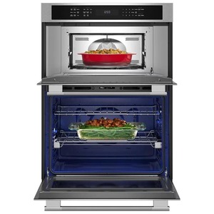30 Inch 6.4 Cu Ft Built-In Electric Double Oven <b>Microwave</b> Combo True Conve - Product Image 1