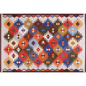 Tapis Kilim Netline Home Depot NH303 Multicolore Géométrique Anatolien Lavable en Machine Tapis Traditionnel pour Salon - Product Image 5