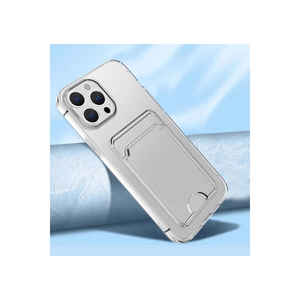 Netzy SAFA Setra Clear Silicone Shockproof Back Cover Transparent Cardholder Case for iPhone 14 Pro Max Ring Phone Case - Product Image 2