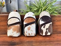 Nouveau cuir de vachette fabriqué à la main en plein air unique épaule poitrine sac Western cheveux sur cacher en cuir véritable cyclisme sport sacs à bandoulière