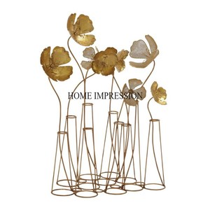 Escultura de metal hecha a mano del fabricante indio, diseño floral antiguo y elegante, alta calidad estándar al mejor precio, estilo moderno - Product Image 3