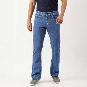 Jeans de Moda Urbana de Marca Personalizada de Alta Gama para Hombre, Venta al por Mayor, Corte Recto, Diseño Elástico, Jeans Azules con Botones - Product Image 6