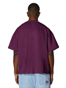 Fabrication professionnelle sur mesure OEM T-shirts pour hommes en coton lourd 300 GSM Coupe ample Épaules tombantes - Product Image 2