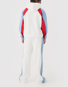 100% Cotton Vintage Solid Sportswear Tracksuit Wholesale Custom for <b>Men</b> Oversized <b>Hoodie</b> and Baggy Pants Sweatsuits - Product Image 2