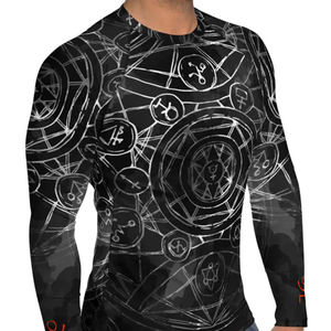Maillots de compression en gros : Créez votre propre Rash Guard personnalisé avec impression par transfert thermique, antibactérien, écologique, pour MMA (manches longues) - Product Image 6