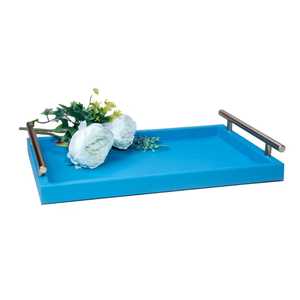 Plateau d'hospitalité en cuir PU durable avec base de coussin en velours Conception personnalisée pour fruits secs, chocolats et cadeaux - Product Image 4