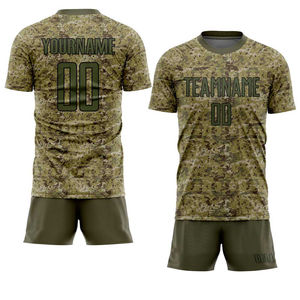 Vente de gros Uniformes personnalisés de football Maillots et shorts de football respirants à séchage rapide Kits d'équipe pour les matchs et l'entraînement Vente en gros - Product Image 1