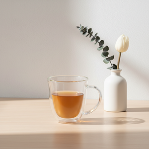 Taza de Vidrio de Borosilicato de Doble Pared 3306208-0.27, Resistente al Calor, con Asa, Estilo Nórdico, para Hogar y Oficina, para Café TW - Product Image 4