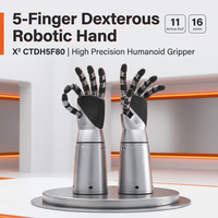 Main robotique durable à cinq doigts pour la recherche en manipulation robotique, marque Changingtek, alimentation DC 24V 30W, dimensions 28x10x8 CM