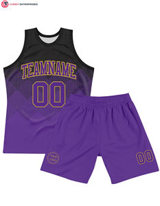 Maillot de basket-ball personnalisé Concevez votre propre vêtement de basket-ball Sublimation jeunesse pour homme et femme uniforme de basket-ball réversible - Product Image 4