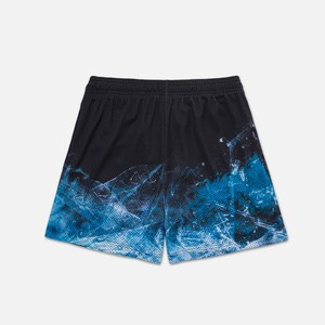 Short de basketball en maille personnalisé pour hommes OEM vente en gros logo polyester imprimé en 3D filets à broder short de fitness et d'entraînement athlétique - Product Image 2