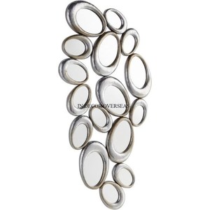 Único y elegante diseñador de alto grado chapado en oro de alta resistencia MARCO DE Metal aspecto atractivo decoración Interior del hogar espejo de pared - Product Image 3