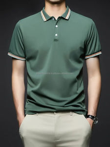 Los hombres más vendidos de alta calidad para camisetas de polo Polos de golf transpirables personalizados con mangas largas y cortas Patrón sólido - Product Image 5