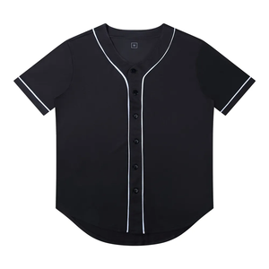 Jersey de béisbol transpirable ligero Unisex para hombre y mujer, ropa deportiva lisa, camisa con botones de Color sólido, camiseta de béisbol múltiple - Product Image 4