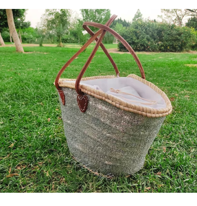 <b>Sequin</b> Tote <b>Bag</b> Woven Paper Rope <b>Bag</b> Crochet Macrame Beach <b>Bags</b> Direct From Indian Supplier - Product Image 2