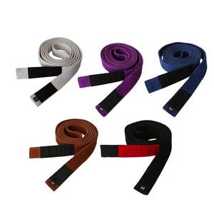 Cinturón de Jiu Jitsu de Poliéster/Algodón, Conjuntos de Gi de Karate BJJ Bordados a Medida para Artes Marciales - Product Image 3