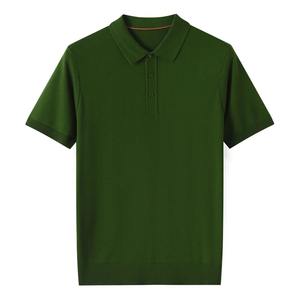 Chemises polo pour hommes de qualité supérieure, col rabattu, nouvelle mode estivale, tissu en coton tricoté à séchage rapide, polo de golf - Product Image 2