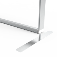 Boîte à lumière LED SEG D60F1 pour magasin de détail avec graphiques imprimés personnalisés et cadre en aluminium à verrouillage par pression pour publicité autoportante