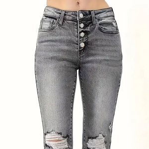 Mejor diseño Casual Wear Label Street Style Transpirable Tallas grandes Algodón y personalizado Mujeres Pantalones Acampanados para la venta Hecho en Pakistán - Product Image 6