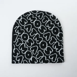 Gorro de invierno para exteriores de alta calidad, Calavera acrílica Jacquard personalizada con piel, puños cálidos o sin Puños para pescadores y viajeros - Product Image 6