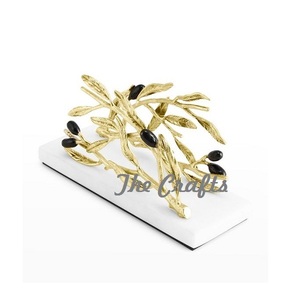 Porte-serviettes carré en fer noir pour mariage et dîner à la maison - Product Image 6