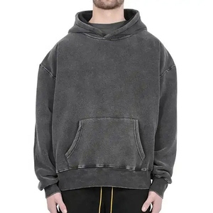Sudaderas con capucha duraderas para hombre con lavado ácido, sudadera con acabado minimalista, tacto suave y ropa de calle inteligente, atractivo de gran tamaño - Product Image 5
