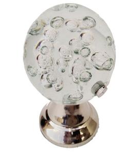 Boules décoratives de main courante en verre et acier inoxydable vente directe en usine logo personnalisé de forme ronde en gros - Product Image 2