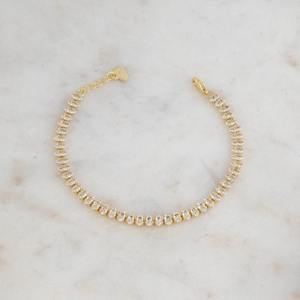 Brazalete de Tenis con Moissanita Corte Marquesa de Diseño Exclusivo, con Plata 925 y Baño de Oro de 14k, Joyería con Diamantes Simulados a Bajo Precio - Product Image 6