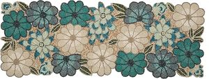 Christmas Decorative and Leaves Design Beaded <b>Runner</b> Placemat <b>Dining</b> <b>Table</b> Fancy Mat Handmade Decorative <b>Runners</b> for Wedding - Product Image 4