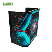 Pantalla LED Curva Personalizada para Stand de Exhibición, Flexible, P1.25, P1.53, P1.8, P2, P2.5, Pantalla LED para Mostrador