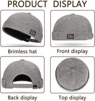 Nouvel Arrivage – Casquette Docker Unisexe Y2K en Velours Côtelé 6 Panneaux de Haute Qualité, Personnalisable (Couleurs, Tailles), avec Étiquette Tissée et Logo Brodé, Sans Visière