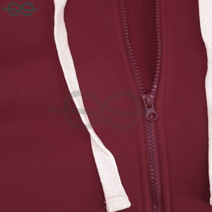 Sweat à capuche pour hommes avec cordon de serrage doublé polaire Athlétique Sport Fitness Gym Sweat à capuche OEM Couleur Fermeture éclair complète Veste décontractée Basses chaudes - Product Image 3
