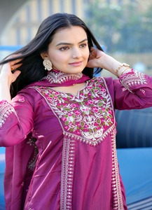 2024 verano patrón sólido cuello en V hasta el suelo vestido lavable tejido Chinon bordado codificación secuencia Patchwork bordado trabajo - Product Image 3